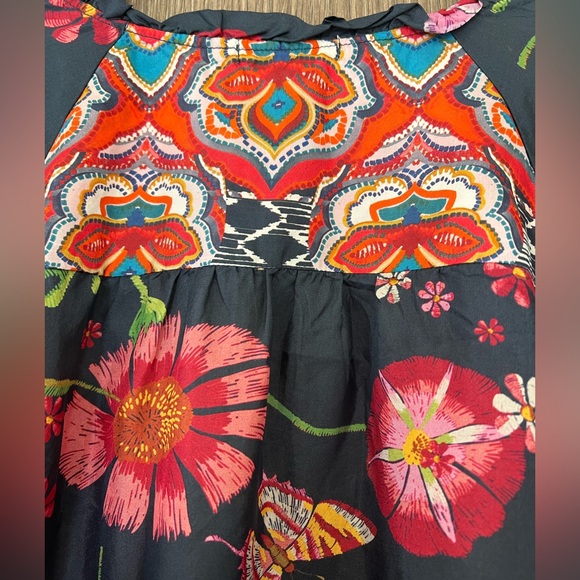 Johnny Was Multicolor Floral Blouse - Picture 9 of 9